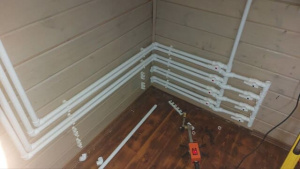 Монтаж газгольдера, котла Baxi и отопления в Королёве